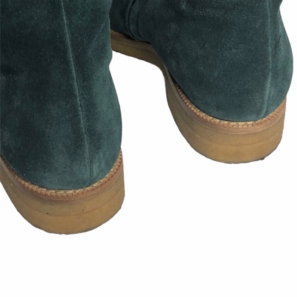 FINAL PRICE LAST CHANCE Tapeet by Vicini Turquoise Suede Leather Boots 38 - Picture 7 of 12